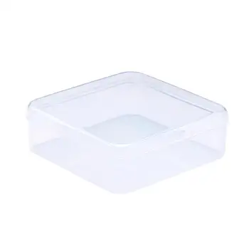 10ШТ Квадратен Пластмасова Прозрачна Кутия За Съхранение на Бижута Мъниста Опаковка Дисплей, Контейнер за Дребни неща Калъфи За Носене Организатор