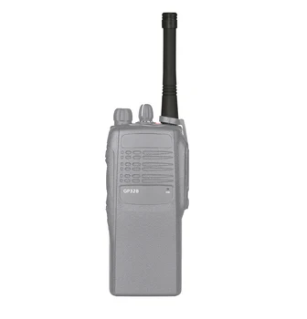 1БР 136-174 Mhz УКВ Гъвкава штыревая антена за Motorola EP450, GP328, GP3188, GP68, GP340, GP88S, GP88, PRO5150 и т.н. преносима радиостанция