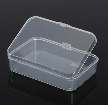 2 елемента Прозрачен Пластмасов Прозрачен С Капак Кутия За Съхранение на Контейнера За Събиране на Калъф