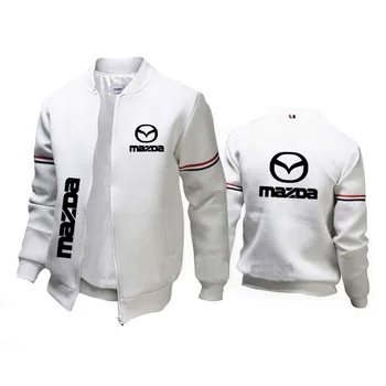 2022 Градинска ежедневни мъжки яке, производител на мъжко палто с логото на автомобила Mazda, в ивицата, Свободна удобни мъжки hoody, яке