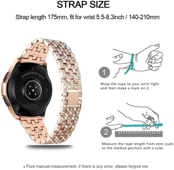 22 мм и Каишка За часовник Huawei Watch gt 2/2e/3 pro Smartwatch Diamond Каишка Метална Гривна Samsung Galaxy watch 3/45 мм/46 мм S3 Band