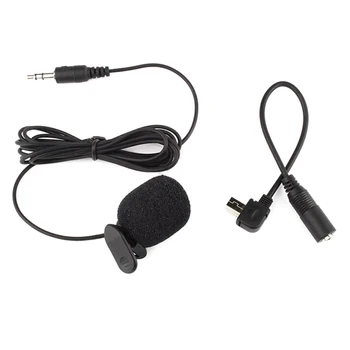 3,5 мм Активен Битумен Микрофон с Мини-USB Аудио Адаптер за Микрофон, Кабел за Gopro Hero 3 3 + 4 Комплект Аксесоари за Екшън камери