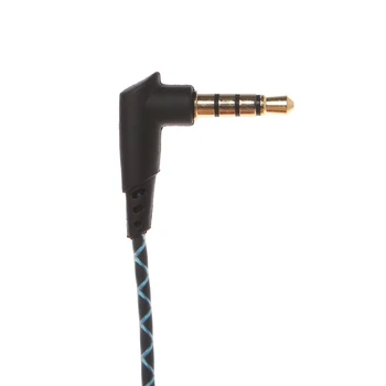 3,5 мм Извита Тел За Обслужване на Слушалки САМ Взаимозаменяеми Кабел За Слушалки С Микрофон