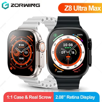49 мм Мъжки Смарт часовници Z8 Ultra Max от Титанова Сплав NFC Smartwatch Водоустойчив Фитнес Гривна за Android и IOS с Ключалка на Ремешке 2023