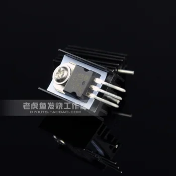 5 бр./50 бр. H тип TO-220 плача транзистор IC плача чист алуминий черен с игла 20*15*11 мм