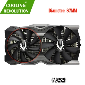 87 Мм GA92S2H DC12V 100 ММ GAA8S2U DC12V 4Pin графичен вентилатор за ZOTAC GAMING GeForce RTX 2070 RTX 2070 OC MINI