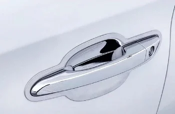 ABS Хромирана Автомобилна Външна Странична Врата копчето Капаче Апликации на Капака Стикер За Hyundai Tucson 2016 2017 2018 2019 2020