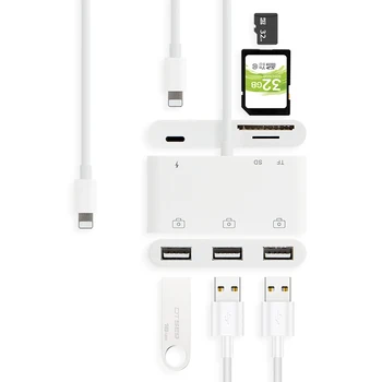AJIUYU OTG Светкавица USB Адаптер Конвертор За Apple iPad Air 3/2 pro mini 4 5 10,2 9,7 hub HDMI докинг станция За Свързване на клавиатура Камери