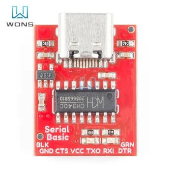 CH340C ТИП C USB 3,3 5 до TTL Сериен Модул на Адаптера Чип Преобразуване на Гуми ISP Комуникационен Конектор STM32 за Arduino