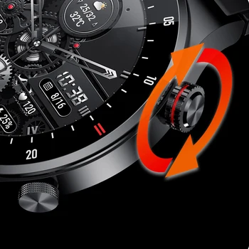 ChiBear Нов Bluetooth Предизвикателство Смарт часовници За Мъже AMOLED ЕКГ + ТОЧКИ Водоустойчив Въртящата Бутон За Мъже Smartwatch Спорт Фитнес Тракер + Кутия