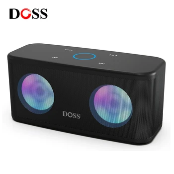 DOSS SoundBox Plus Преносими Безжични Bluetooth Високоговорител TWS Стерео Бас Сензорно Управление Лаптоп КОМПЮТЪР на Компютър Звукова Кутия Музикални Колони