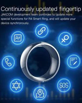 Jakcom R4 Smart Ring водоустойчив високоскоростен NFC Имейл Телефон с телефони и iOS и android wp малко магическият пръстен
