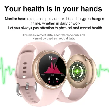Kaimorui Q57 Модерен Смарт Часовници Дамски наблюдение на сърдечната честота, Кръвното Налягане Монитор Сън IP68 Водоустойчив Умни Часовници За Здравето За Дамите