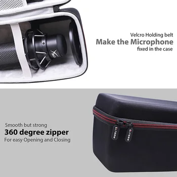 LTGEM EVA Твърд Калъф за HyperX QuadCast S RGB USB Кондензаторен Микрофон Пътна Чанта за Съхранение