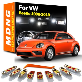 MDNG Canbus автоаксесоари За Volkswagen VW Beetle 1998-2016 2017 2018 2019 LED Интериор Карта Куполна Лампа Комплект Led Лампи
