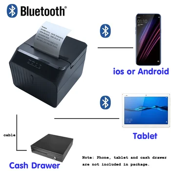 Milestone Mini Label Receipt Thermal Принтер 2inch 58mm Bluetooth Impressora Баркод принтер Impresora Thermal принтер Sublimati
