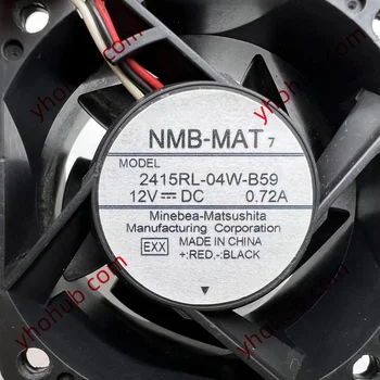 NMB-MAT 2415RL-04W-B59 EXX DC 12V 0.72 A 60x60x38 мм, 3-Жичен на Сървъра на вентилатора за охлаждане на