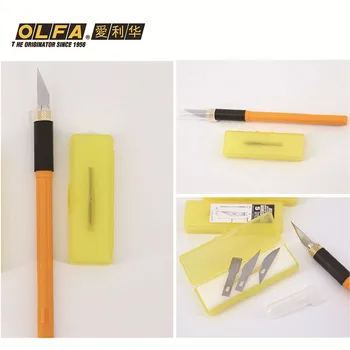 OLFA AK-4 JAPAN Кътър Art дръжка на нож с фиксирано острие PRO Нож с 4 Остриета KB4-S /KB4-R /KB4-F Нож от неръждаема стомана