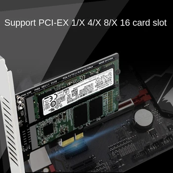 PH58 2 X M2 Карта на адаптера за SATA PCIE Двухдисковая карта на дисплея RAID-Сплитер Карта за разширяване на Pcie X1 За NGFF M2 SATA SSD