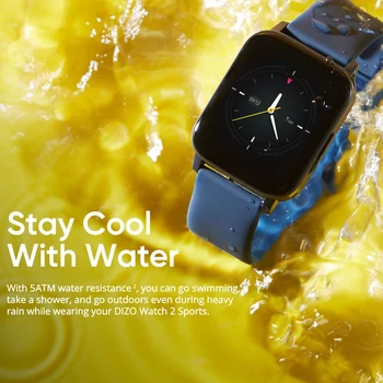 Realme Techlife DIZO Watch 2 Спортни Смарт часовници 1,69 инча с Пълен Сензорен екран, Водоустойчив, Bluetooth Умен Часовник За Мъже И Жени