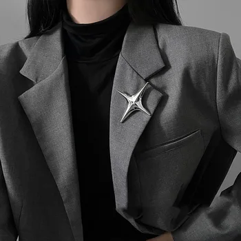 ROPUHOV 2022 Стръмни Звезди Геометрична Метална Брошка Модерен Дизайн Жени Личност Тенденция Костюм, Аксесоари, Бижута Подарък За Жени