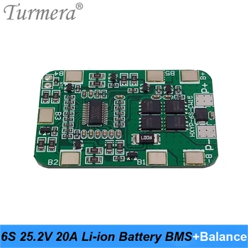 Turmera 2 S 7,2 3 S 12,6 4S 16,8 В 5S 21 6 S 25,2 В BMS Литиево-йонна Батерия Баланс Защитена Такса за 18 В 21 В Отвертка Батерия Прилагането на
