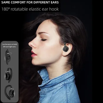 TWS Стерео Слушалки С отворени Уши За Джогинг Bluetooth Слушалки, С Въздушна Проводимост Качествен Звук Безжични Спортни Слушалки На Открито Ухото на Куката Слушалки