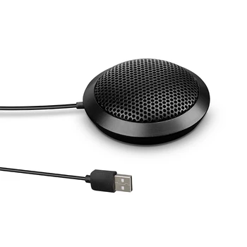 USB 360 ° Ненасочено Кондензаторен Микрофон 1,5 М Настолен Микрофон за Срещата Гейм по-преносим Компютър Гласова директен звукосниматель