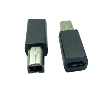 USB Type C Женски към USB B Мъжки Адаптер за Скенер Конвертор на Принтера C USB Адаптер за Пренос на данни за Клавиатура MIDI-контролер