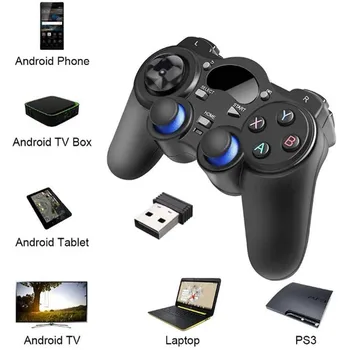 USB Безжичен Гейм контролер Геймпад За компютър/преносим КОМПЮТЪР (Windows XP/7/8/10 ) и джойстик конзола за игри на PS3, Android и Steam