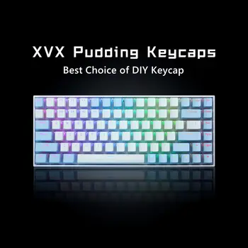 XVX 165 Клавиатури Капачки за Пудинг, Двойна Стрелба, Адаптивни OEM-профил Keycap, Универсална Съвместимост за 75% 65% Механична Клавиатура