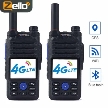 Zello Преносима Радиостанция Poc Wifi Син зъб GPS Далечен бой Цветен Дисплей walki talki 4G/3G/2G GPS Проследяване