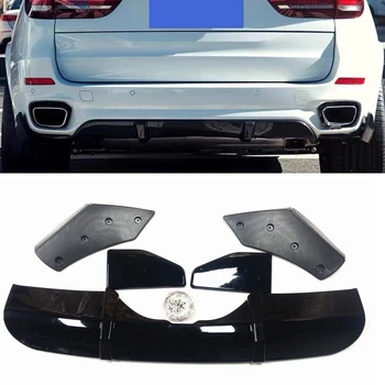 Авто Дифузер на Задната Броня За Устни BMW X5 F15 M-Tech-2019 Лъскаво Черен Бодикит на Багажника с Долния Спойлер Сплитер Защитна Плоча