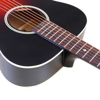 Акустична китара 40 инча 6 струнен народна китара-добре от елового дърво добър лак