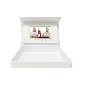 Висококачествен 7-Инчов Сватбена Пригласительная LCD Екранната Китайската Изработени по Поръчка Видео Подарък Кутия с TFT-Дисплей LEXINGDZ