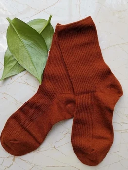 Висококачествени Кашмир Вълнени Чорапи Дамски Зимни Много Топли Мъжки Вълнени Чорапи-5 Чифта