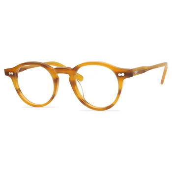 Висококачествени японски Ретро Анти-Сини Кръгли Очила MILTZEN при Късогледство, Мъжки и дамски Рамки за очила, слънчеви Очила по Рецепта, Очила