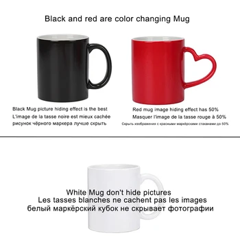 Директна доставка DIY Снимка, Магическа Чаша, с Променящ се цвят на поръчка вашата снимка на една чаена чаша, уникални Керамични чашата за кафе, най-добрият подарък за приятели