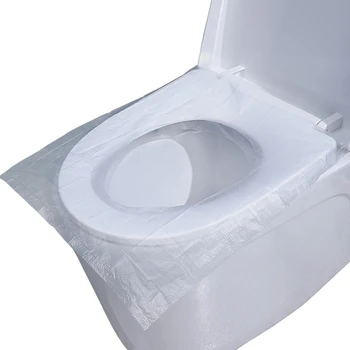 Еднократни Покривала за седалките на тоалетната чиния 10/50 парчета Водоустойчив Индивидуални опаковки Джобен размер, е Идеално за пътуване за деца и възрастни