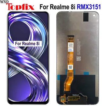 За OPPO Realme 8и LCD Дисплей С Сензорен екран Дигитайзер В Събирането на RMX3151 LCD 6,6 