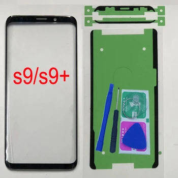 За Samsung Galaxy S9 G960 G960F Оригинална Предна Външна Стъклен Панел на Телефона За Samsung S9 Plus G965 G965F Подмяна на Допир екран