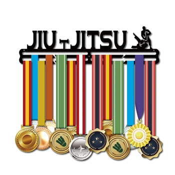 Закачалка за медали DDJOPH за медали по ДЖУ-ДЖИЦУ Спортна закачалка за медали Brazilion притежателя медали по ДЖУ-ДЖИЦУ