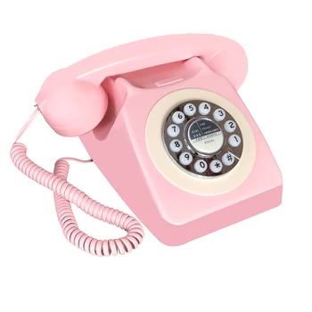 Кабелен ретро Телефон, Стари-Стари телефони, Класически Стари Стационарни телефони 1930-те години, за домашна и офис декор, Ново Хотелски телефон