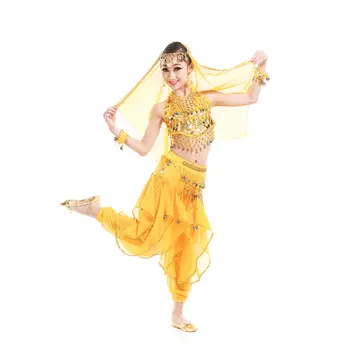 Костюми За Танц На Корема Комплект Детски Ориенталски Танц На Корема За Момичета Танц На Корема Индия Танц На Корема Комплект Дрехи, Ориенталски Танци Детски Индийски