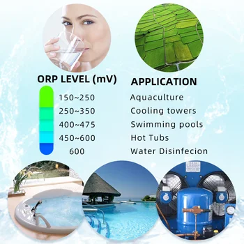 М ORP 3 в 1 pH Тестер Температура ORP Измерване на рН с Подсветка Многопараметрический Цифров Трехметровый мониторинг на Качеството на водата Отстъпка 40%