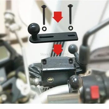 Монтиране на помпата на Кормилото на мотоциклета с мехурче с диаметър 1 инч, което е Съвместимо с екшън камери gopro, DSLR, Смартфони sjcam