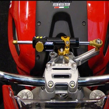 Мотоциклет С CNC Алуминиев Волан Стабилизатор Регулатор Скоба Подкрепа Монтажен Кит За Ducati Monster 696