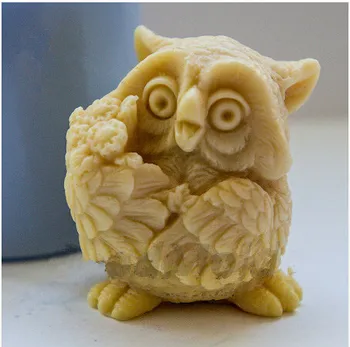 Направи си САМ Продават гореща 3D сова във формата на силиконовата форма за сапун, форма за украса на тортата, под формата на сапуни, ръчно изработени