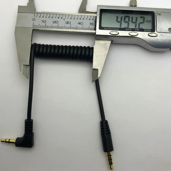 Нов 3.5 мм o-кабел - Двоен щепсел с 3.5 мм TRRS - TRS Универсален кабел за микрофони