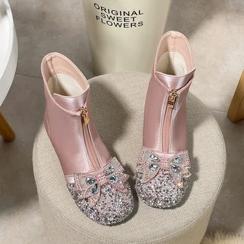 Обувки за момичета 2022 г., Есенни и зимни Детски Модни Марки топли обувки 